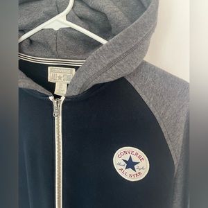 Converse zip up hoodie.